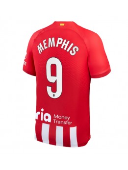 Atletico Madrid Memphis Depay #9 Replika Hemmakläder 2023-24 Kortärmad